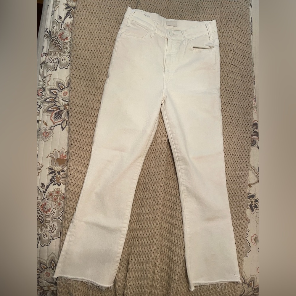 MOTHER The Hustler Ankle Fray Size 28